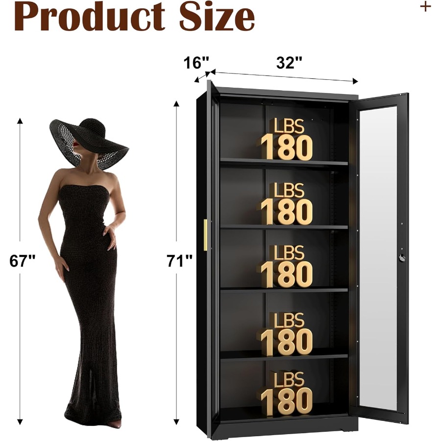 71 Vetrina in Vetro con Serrat - Storage & Organization recensione e prezzo